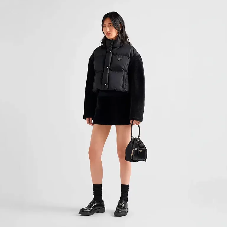 Пуховая куртка из Re-Nylon Prada - фото 2