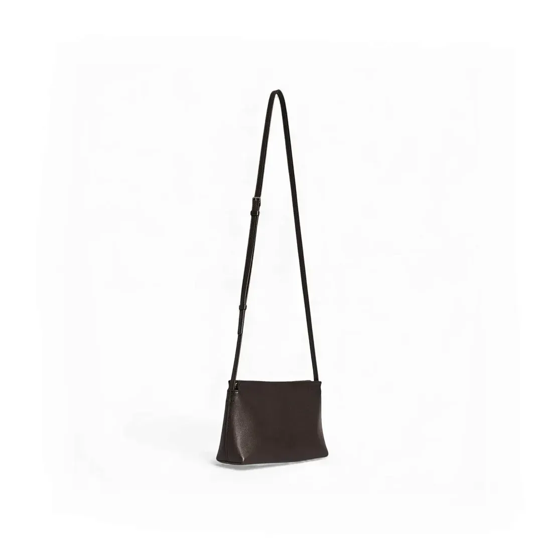 The Row Сумка Rene Crossbody Black из кожи Dark Brown - фото 2