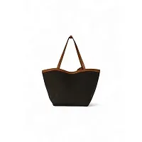 The Row Сумка Park Tote Three Canvas Black из хлопка и кожи Brown / Beige / Leather - фото 1