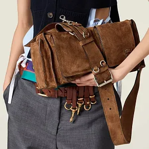 Miu Miu Сумка Utilitaire Cocoa Brown - фото 5