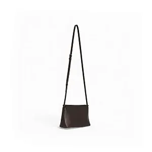 The Row Сумка Rene Crossbody Black из кожи Dark Brown - фото 2