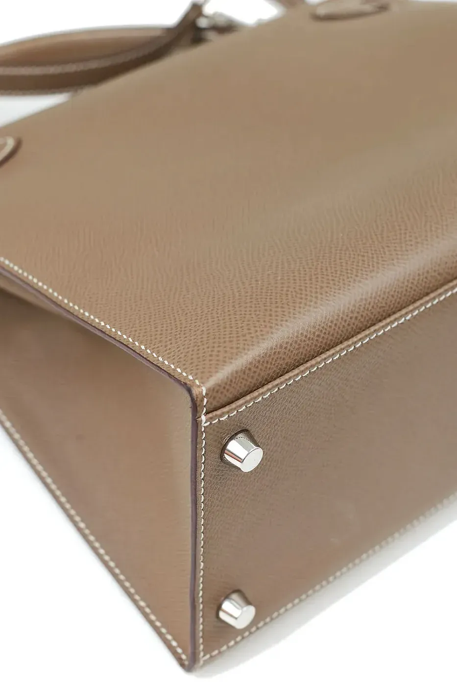 Hermès Kelly 28 Etoupe Epsom PHW Preloved - фото 14