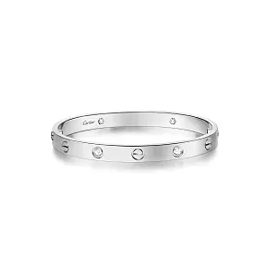 Cartier Браслет Love classic model, brushed, 4 diamonds Men - фото 1