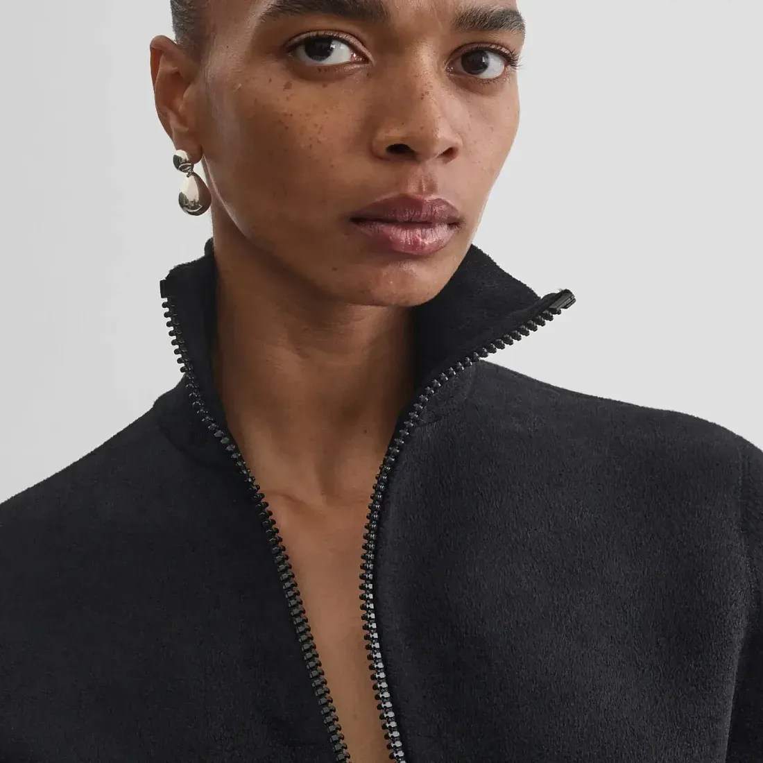 Phoebe Philo Ассиметричная футболка с молнией - фото 7