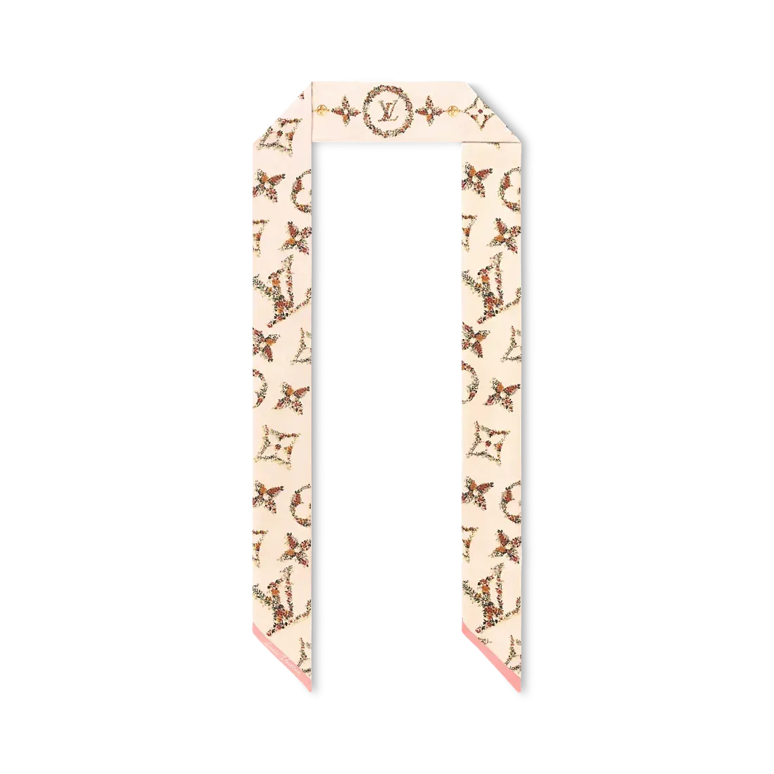 Louis Vuitton Шелковая лента Monogram Flowers BB Beige - фото 3