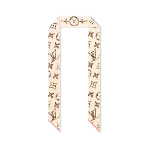 Louis Vuitton Шелковая лента Monogram Flowers BB Beige - фото 3