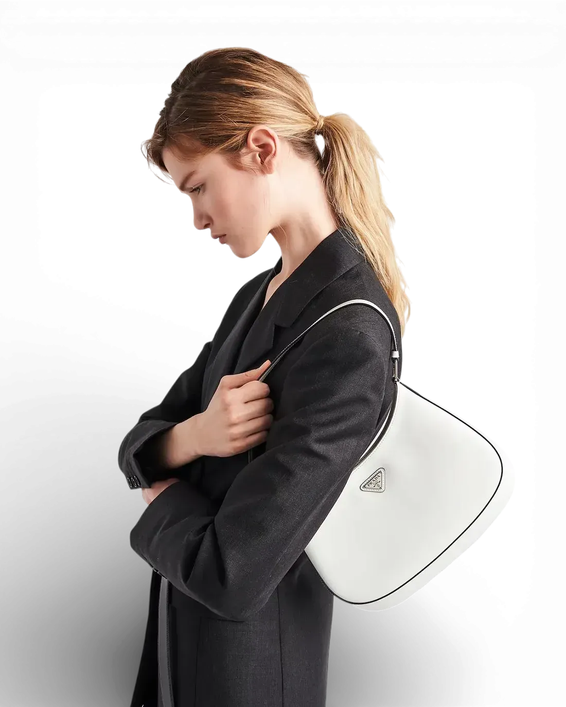 Prada Сумка Cleo brushed leather shoulder - фото 8