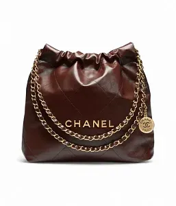 Chanel Сумка Mini 22 Dark Brown - фото 1