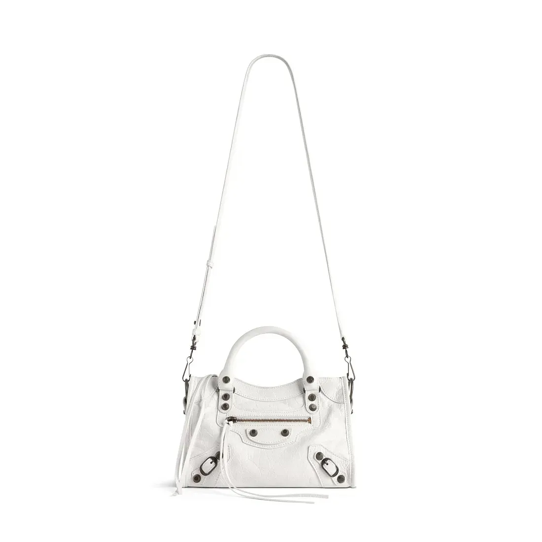 Balenciaga Сумка Le City мини формата Optic White - фото 5