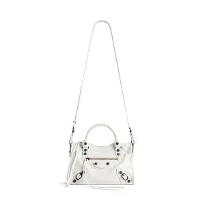 Balenciaga Сумка Le City мини формата Optic White - фото 5