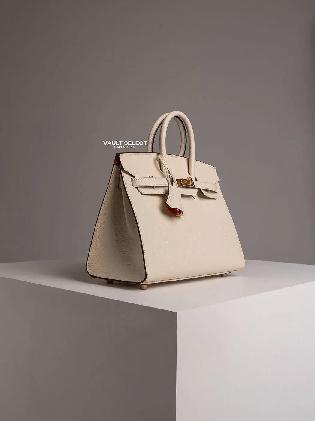 Hermès Сумка Birkin 25 Craie Orange Poppy HSS Epsom Gold Hardware - фото 5