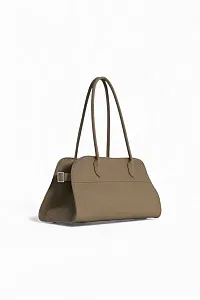 The Row Сумка Soft Margaux 12 Smoked Taupe из кожи - фото 3