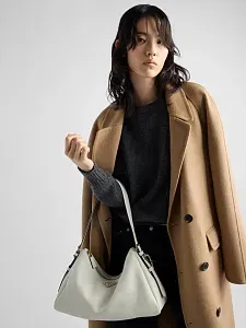 Prada Сумка на плечо Aimee Large из кожи White - фото 2