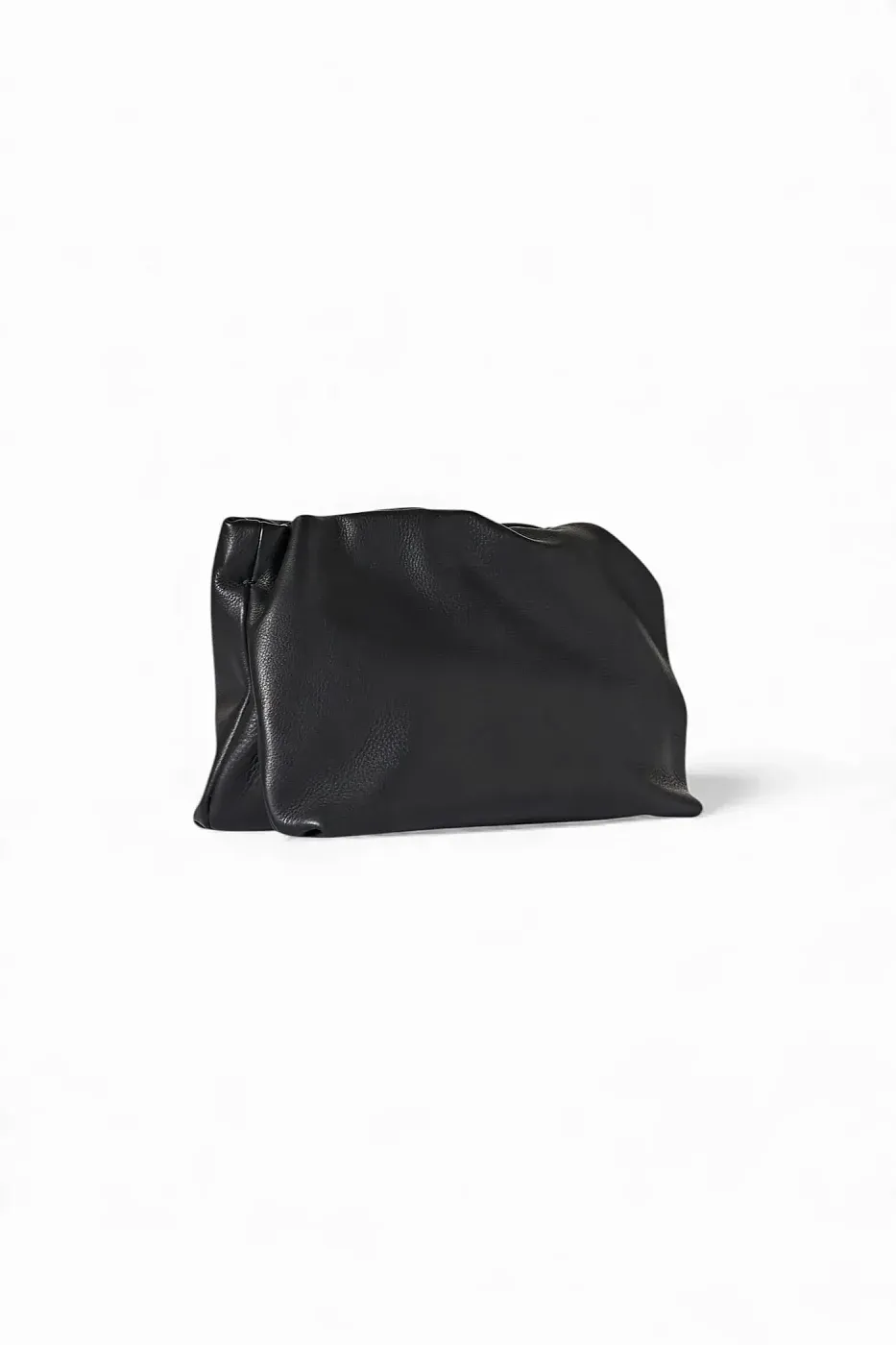 The Row Клатч Bourse Clutch Ivory из кожи Black - фото 4
