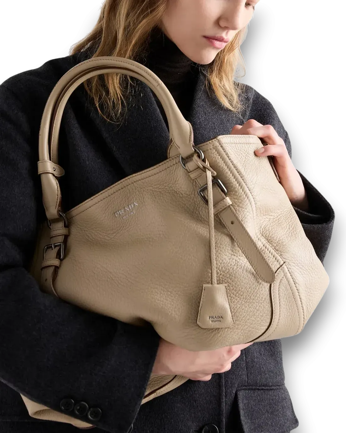 Prada Сумка Large leather tote - фото 8