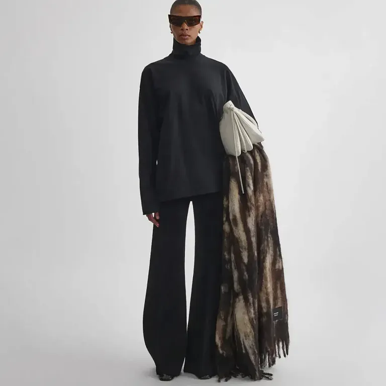 Структурированные расклешенные брюки Phoebe Philo - фото 2