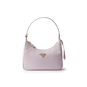 Prada Mини-сумка из Re-Nylon и сафьяновой кожи Re-Edition 2005 Alabaster - фото 1