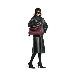 Balenciaga Cумка Rodeo среднего формата Dark Burgundy - фото 9