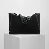Phoebe Philo Сумка XL Cabas Black Suede - фото 1