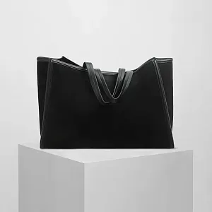 Phoebe Philo Сумка XL Cabas Black Suede - фото 1