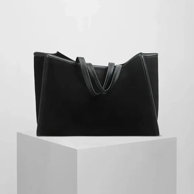 Сумка XL Cabas Phoebe Philo Black Suede - фото 1