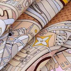 Louis Vuitton Платок-каре Journey 90 Pink - фото 3