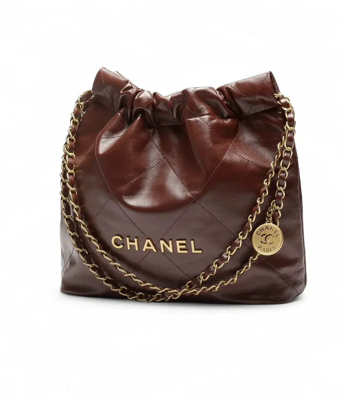 Chanel Сумка Mini 22 Dark Brown - фото 2