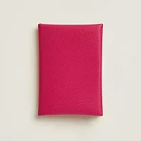 Hermès Кардхолдер Calvi Duo Rose Extreme - фото 1