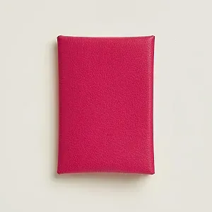 Hermès Кардхолдер Calvi Duo Rose Extreme - фото 1