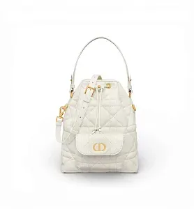 Dior Сумка Bucket Caro Small Latte - фото 1