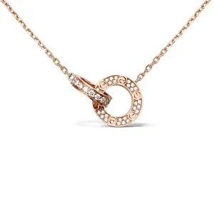Cartier Кулон Love, paved Men Rose Gold - фото 3