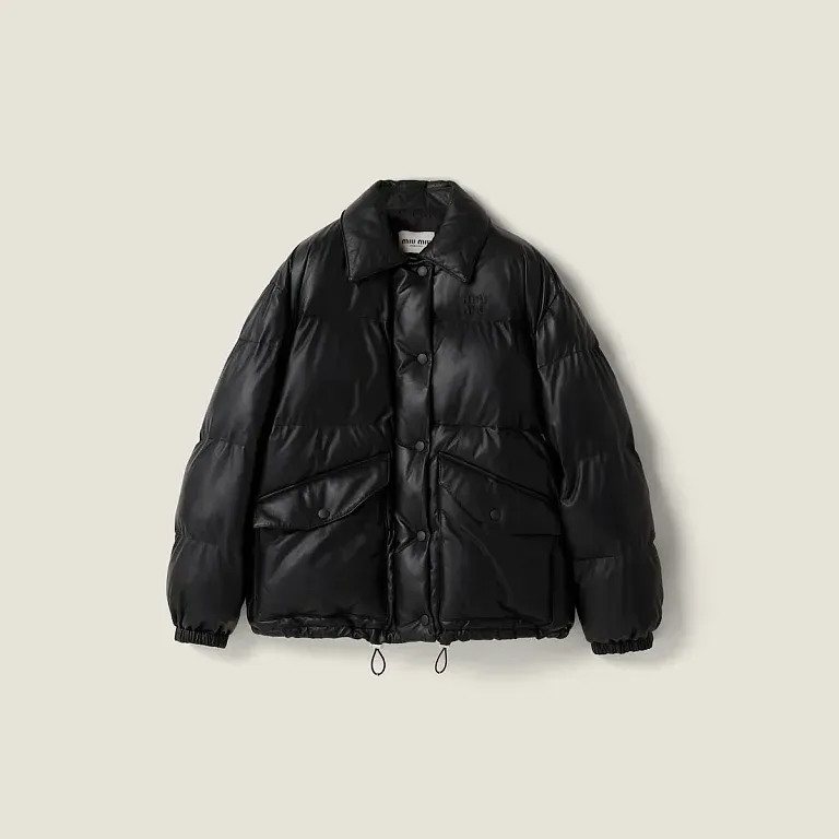 Куртка из кожи наппа Miu Miu - фото 1