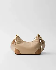 Prada Сумка Re-Edition 2005 Re-Nylon и Saffiano из кожи с подвеской Camel/Caramel - фото 2