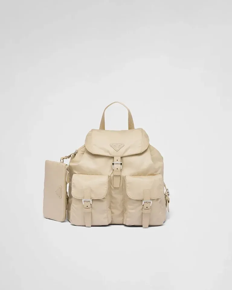 Средний рюкзак Re-Nylon Prada Desert Beige - фото 1