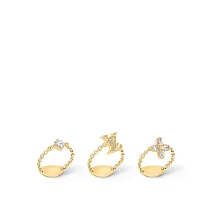 Louis Vuitton Набор из 3 колец Lady Gold - фото 3