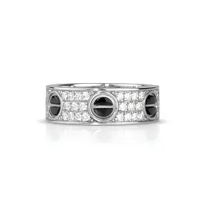 Cartier Кольцо Love ring, classic model, paved, ceramic, - фото 4