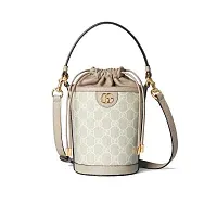 Gucci Мини-сумка Ophidia Beige / White - фото 1