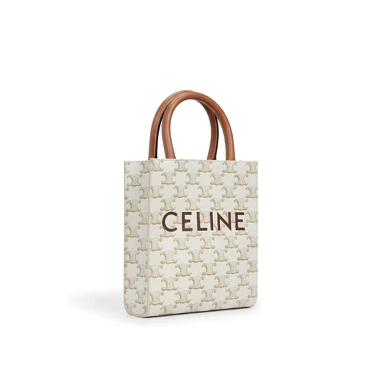 Сумка Mini Vertical Cabas Celine White - фото 2