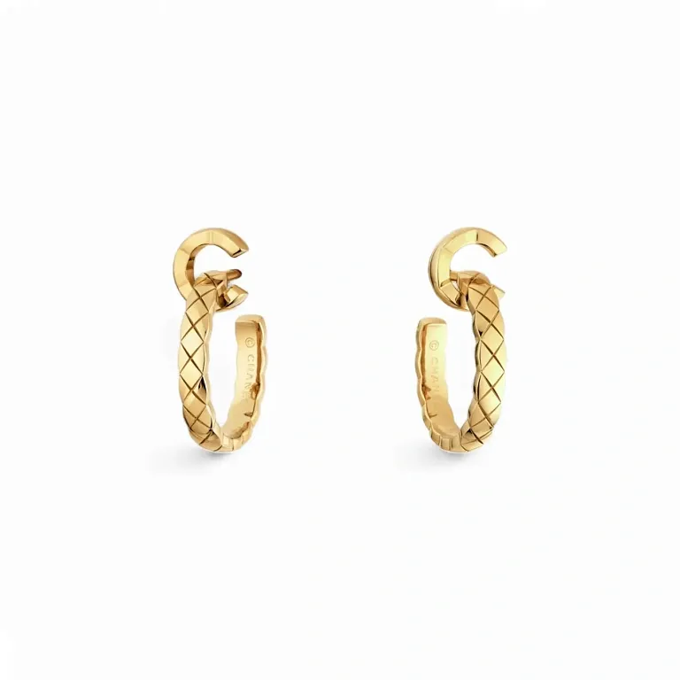 Серьги Coco Crush Chanel Yellow - фото 1