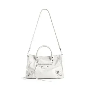 Balenciaga Сумка Le City маленького формата White - фото 4