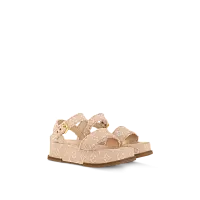 Louis Vuitton Босоножки Maya Flatform Beige - фото 1
