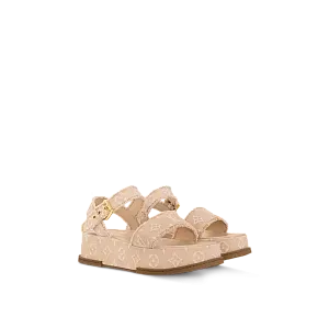 Louis Vuitton Босоножки Maya Flatform Beige - фото 1