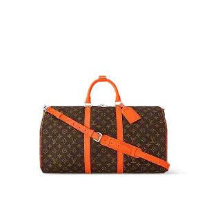 Louis Vuitton Сумка Keepall 50 с плечевым ремнем Orange - фото 1