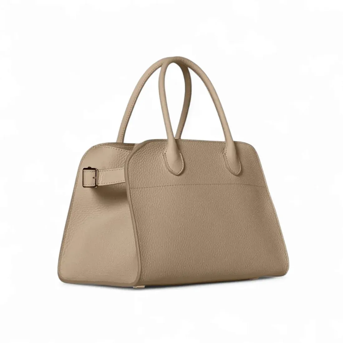 The Row Сумка Soft Margaux 10 из кожи Dark Taupe - фото 3