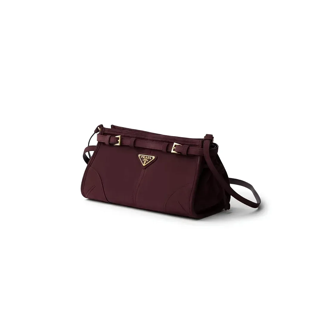 Prada Мини-сумка Bonnie Burgundy - фото 3