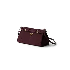 Prada Мини-сумка Bonnie Burgundy - фото 3