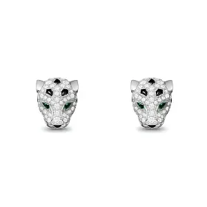 Cartier Серьги Panthere de stud earrings, paved - фото 1