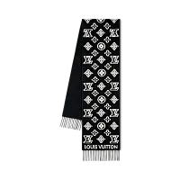 Louis Vuitton Шарф LV 3D Black - фото 1