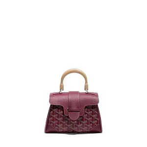 Goyard Мини-сумка Saigon Souple Burgundy - фото 1