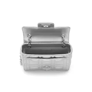 Dior Сумка Lady silver-tone metallic мини-формата - фото 4